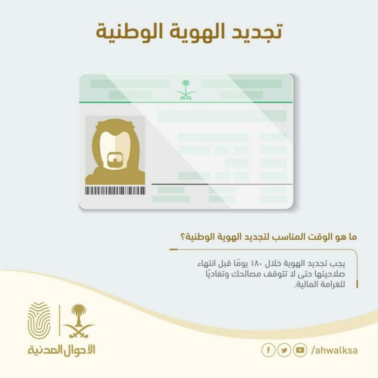 ‏شروط إصدار بطاقة الهوية الوطنية